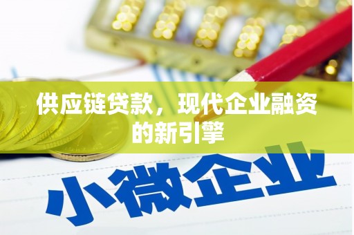 双城供应链贷款，现代企业融资的新引擎