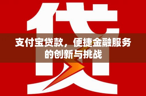 双城支付宝贷款，便捷金融服务的创新与挑战