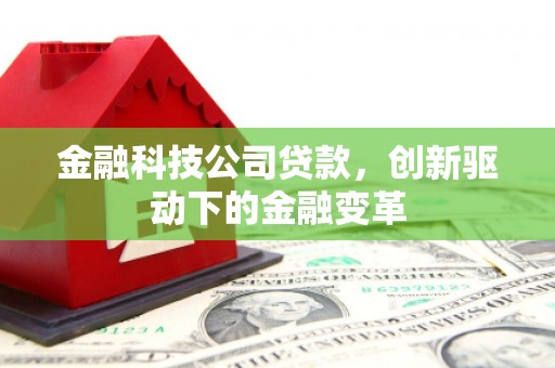 双城金融科技公司贷款，创新驱动下的金融变革