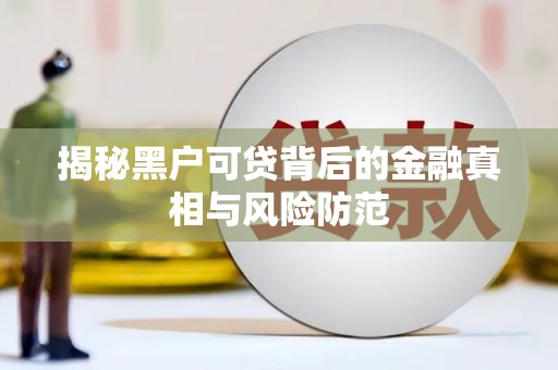 双城揭秘黑户可贷背后的金融真相与风险防范