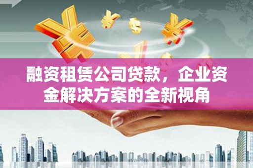 双城融资租赁公司贷款，企业资金解决方案的全新视角