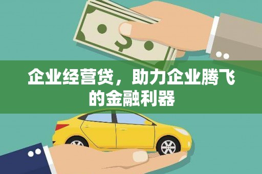 双城企业经营贷，助力企业腾飞的金融利器
