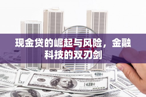 双城现金贷的崛起与风险，金融科技的双刃剑