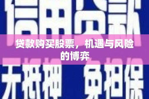 双城贷款购买股票，机遇与风险的博弈
