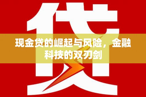 双城现金贷的崛起与风险，金融科技的双刃剑