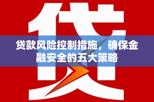 双城贷款风险控制措施，确保金融安全的五大策略