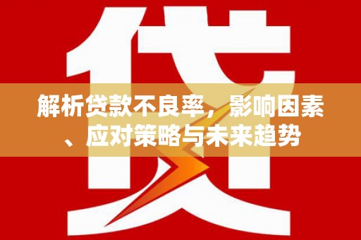 双城解析贷款不良率，影响因素、应对策略与未来趋势