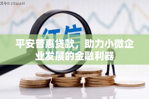 双城平安普惠贷款，助力小微企业发展的金融利器