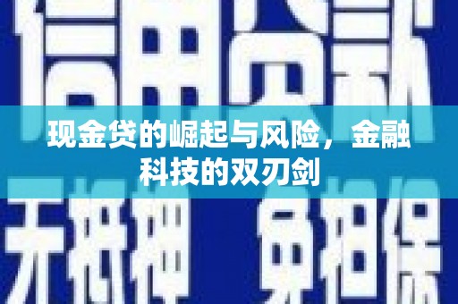 双城现金贷的崛起与风险，金融科技的双刃剑