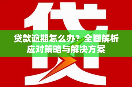 双城贷款逾期怎么办？全面解析应对策略与解决方案